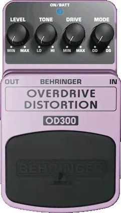 Behringer OD300 педаль 2-режимный овердрайв/дисторшн