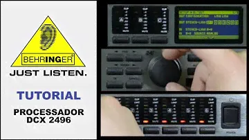 Configurando um processador! BEHRINGER DCX2496
