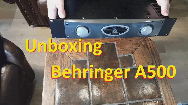Võimendi Behringer A500 unboxing