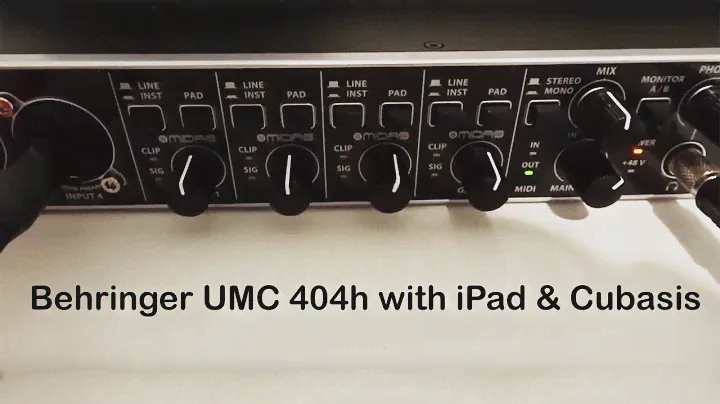 Behringer UMC 404HD with iPad and Cubasis
