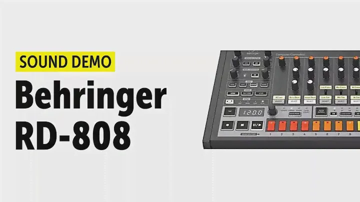 Behringer RD-808 Sound Demo (no talking)
