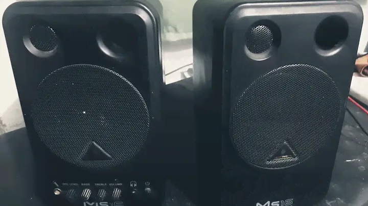 Reparación y review monitores activos, behringer ms16. ¡¡Excelente calidad de sonido!!