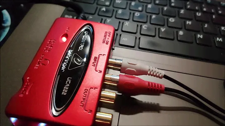 Behringer U Control UCA222 line input test