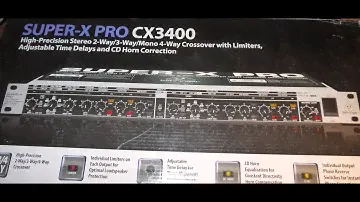 Как не сжечь колонки Behringer Super-X PRO CX3400 x-over