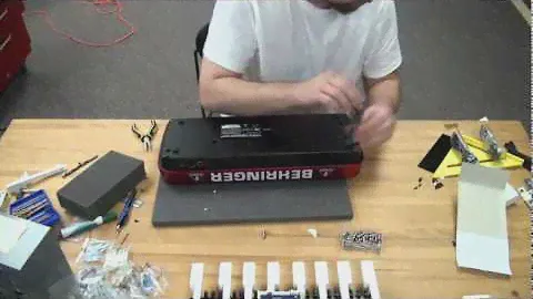 How to strip down a Behringer U-CONTROL UMX250 25 Key MIDI Controller Keyboard