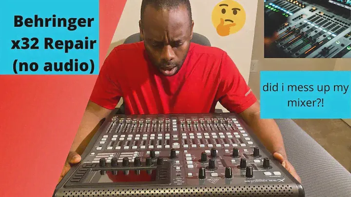 Ремонт производителя Behringer x32, проблема с мигающим индикатором банка фейдеров (нет звука)