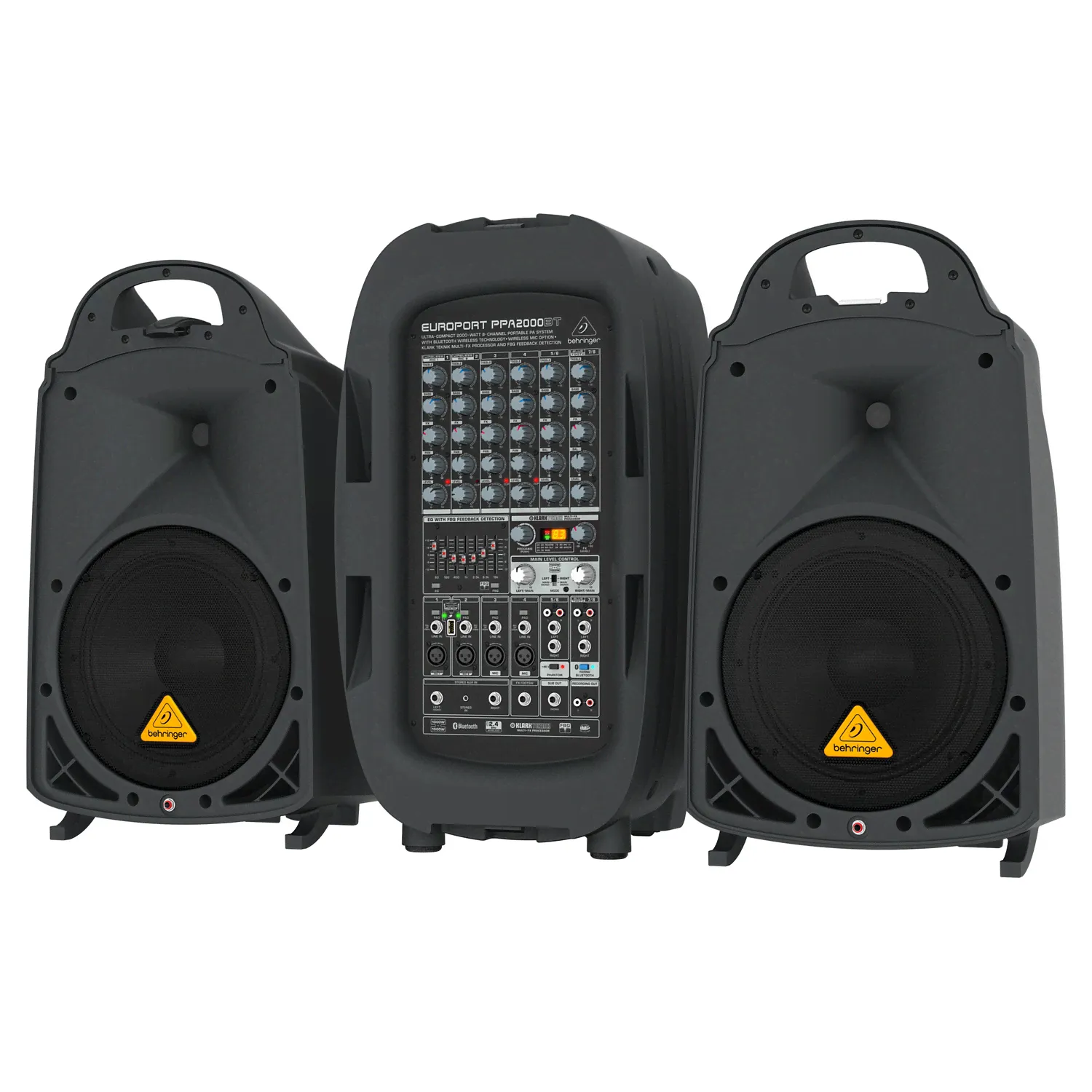 Behringer PPA2000BT 8-канальная портативная система звукоусиления, 2000 Вт