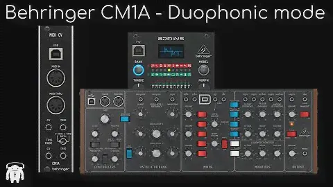 Behringer CM1A in Duophonic mode (Brains & Model D)