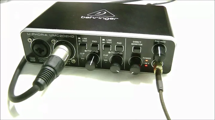 UMC202HD Как легко настроить