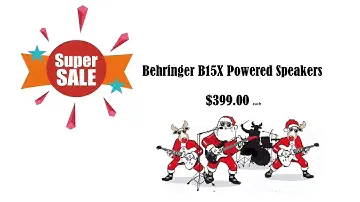 Behringer B15X Powered Speaker  $399.00 each