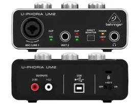 BEHRINGER UM2 внешний интерфейс USB для записи и воспроизведения звука на компьютере (PC / MAC).