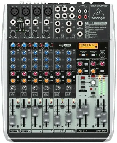 Микшерный пульт BEHRINGER XENYX QX1204USB с процессором эффектов-0
