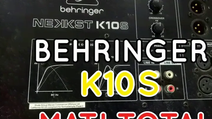 SERVICE BEHRINGER K10S MATI TOTAL