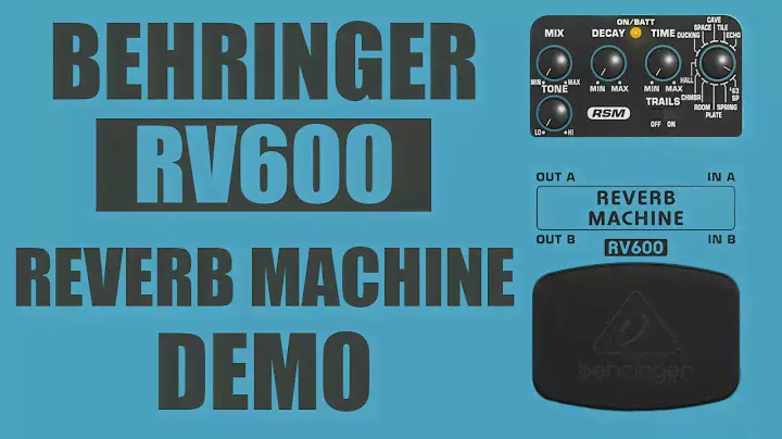 Behringer - RV600 Reverb Machine - Stereo Demo