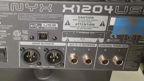 How to Use the Alt 3/4 Outputs on the Behringer Xenyx X1204 USB Mixer