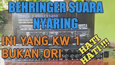 Tes crossover behringer super x pro cx3400