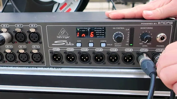 STAGEBOX DIGITAL - PROTOCOLO AES50 - 4. CAJETÍN DE ESCENARIO BEHRINGER S16 y CONSOLA X32