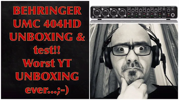 Behringer U-phoria UMC404HD - Unboxing and Guitar Demo