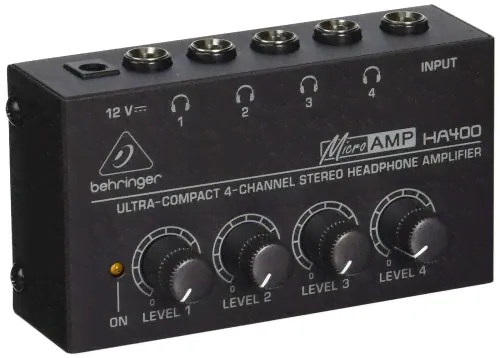 Behringer Microamp HA400 Усилитель для стереонаушников 4-канальный-0