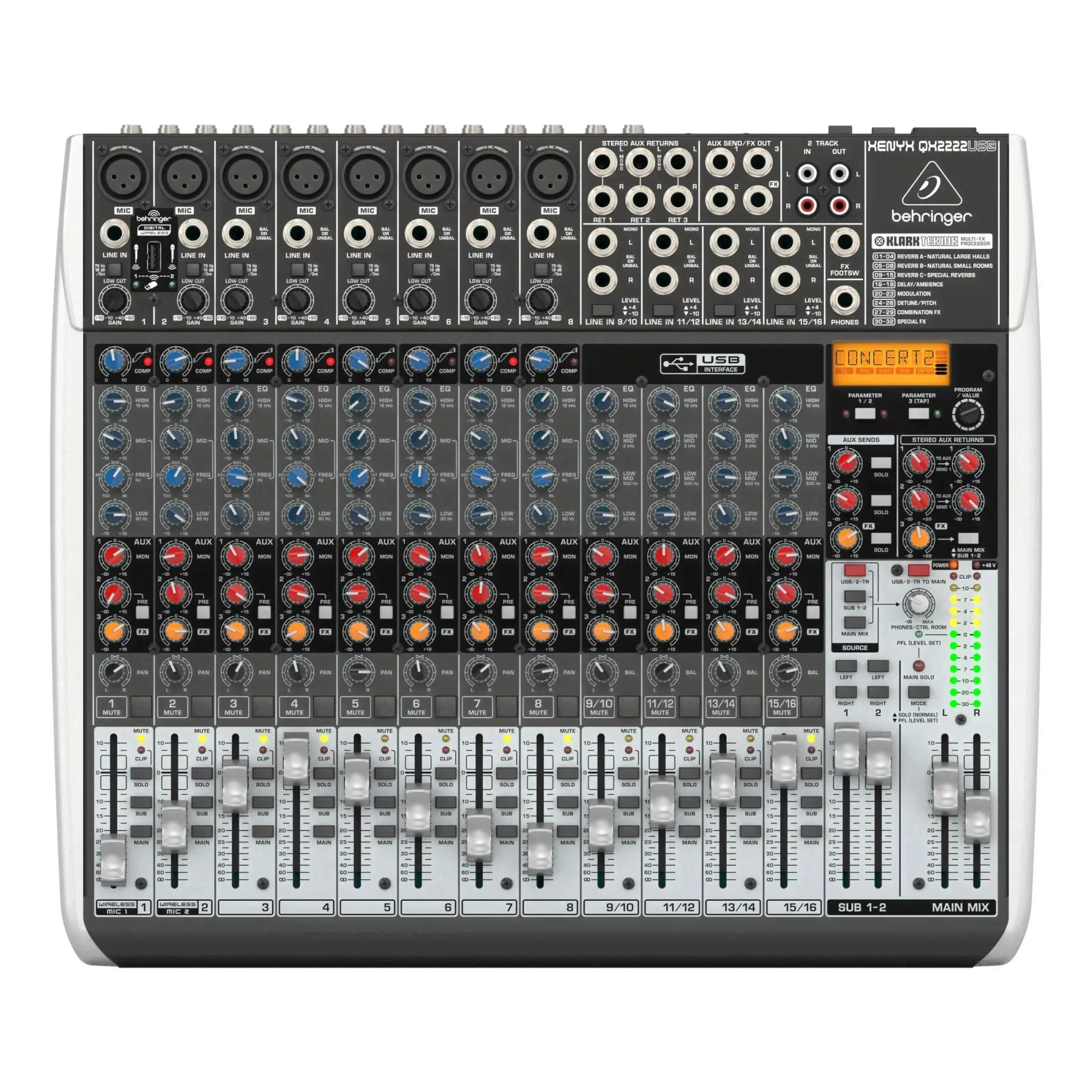 BEHRINGER QX2222USB Цифровой микшерный пульт