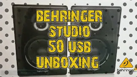 Behringer Studio 50 USB распаковка — эталонный студийный монитор с высоким разрешением, 150 Вт, двухполосный усилитель