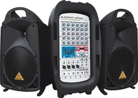 BEHRINGER EPA900 портативная система звукоусиления,900 Вт,микшер 4моно,2стерео,эффекты,эква-ер, мик.