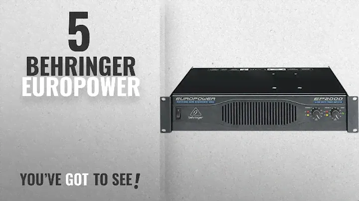 Top10 Behringer Europower [2018]: BEHRINGER EUROPOWER EP2000