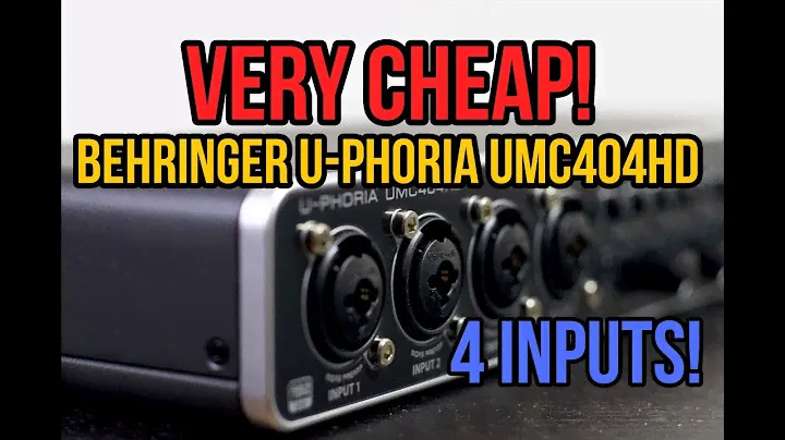 Behringer U-Phoria UMC404HD ОБЗОР + ТЕСТ!