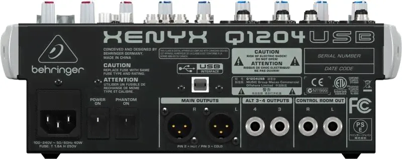 BEHRINGER Q1204USB Цифровой микшерный пульт-0