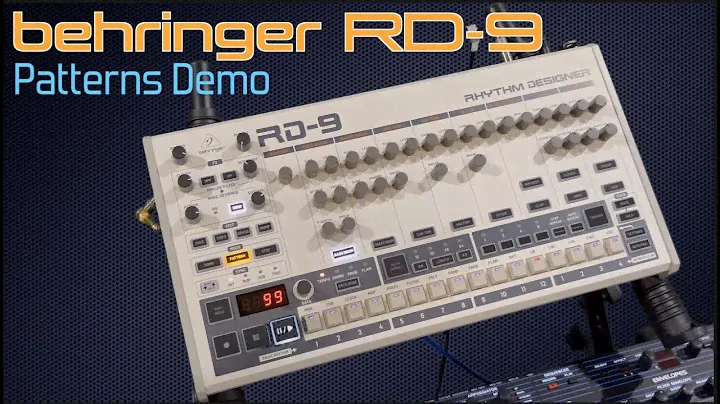 behringer RD-9 Rhythm Designer drum machine.  Beat Patterns (TR-909 style).