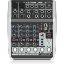 Behringer QX602MP3 6-канальный аналоговый микшер, MP3-плеер