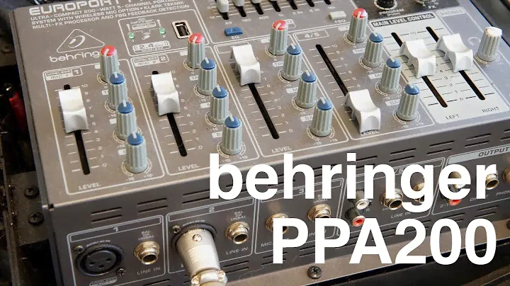 【訳あり中古】Behringer PPA200 【コンパクトな200W出力PAセット】