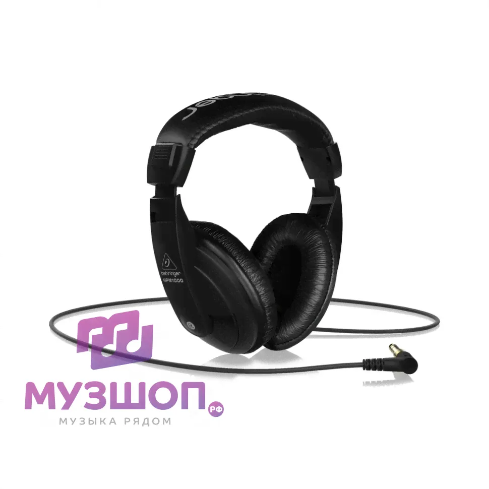 BEHRINGER HPM1000-BK- Закрытые, динамические мониторные наушники,20-20000 Гц (чёрные)-0