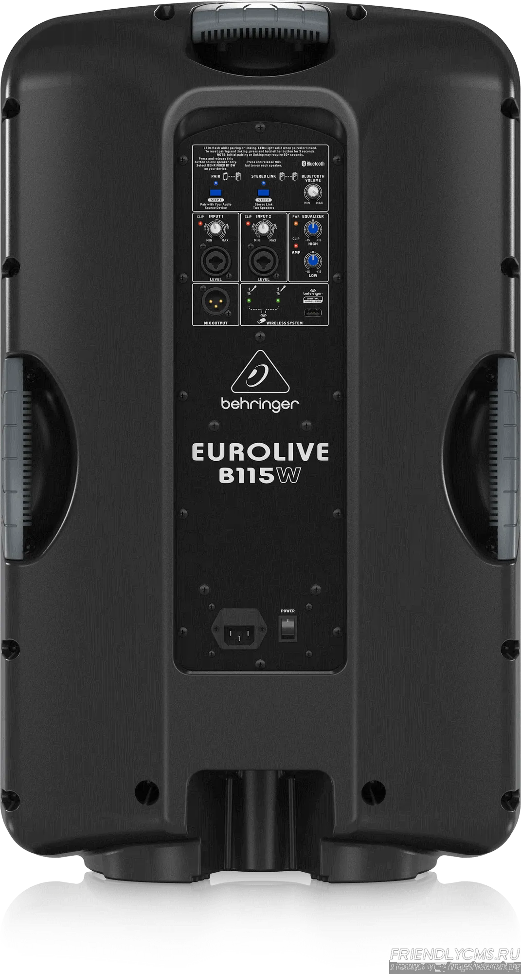 BEHRINGER B115W - активная двухполосная акустическая система, 15 1,35, 1000Вт, би-амп, усилитель-1