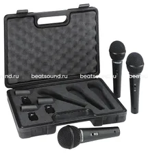 BEHRINGER XM1800S 3 PACK микрофон динамический (комплект 3 шт.)