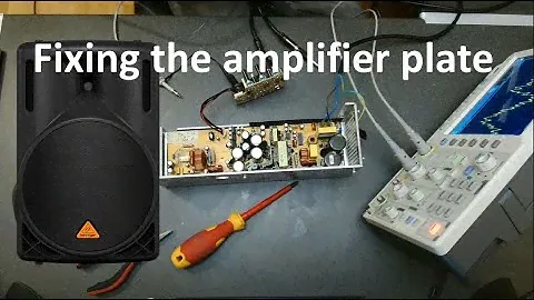 Fixing a powered speaker amplifier plate - BEHRINGER Eurolive B215d