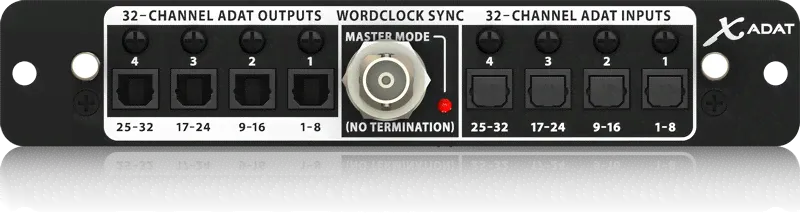 BEHRINGER X-ADAT - карта расширения для цифрового микшера Х32, ADAT / Wordclock, 32 канала.-1