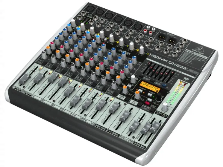 Behringer XENYX QX1222USB Пульт микшерный универсальный малошумящий премиум-класса-0