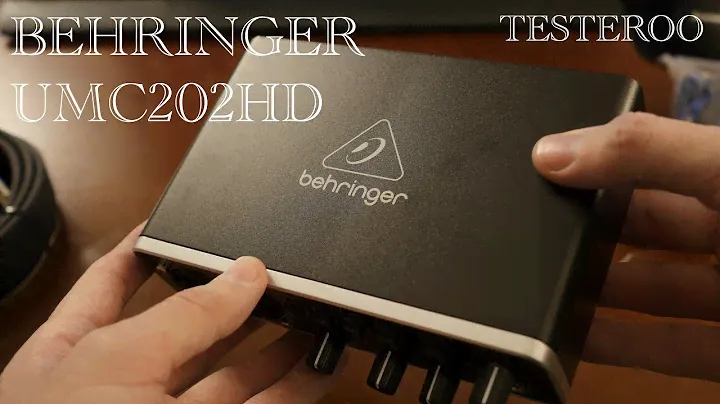 Распаковка, установка и тестирование Behringer UMC202HD (с использованием FL Studio)