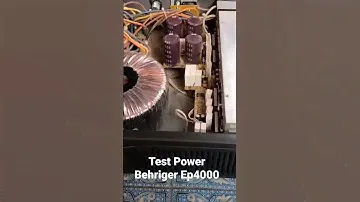 Test Power Behringer Ep4000//euro power