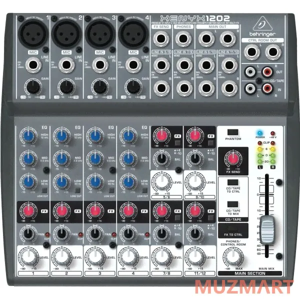 Микшерный пульт BEHRINGER XENYX 1202-EU (Арт: DNT-31274-04)
