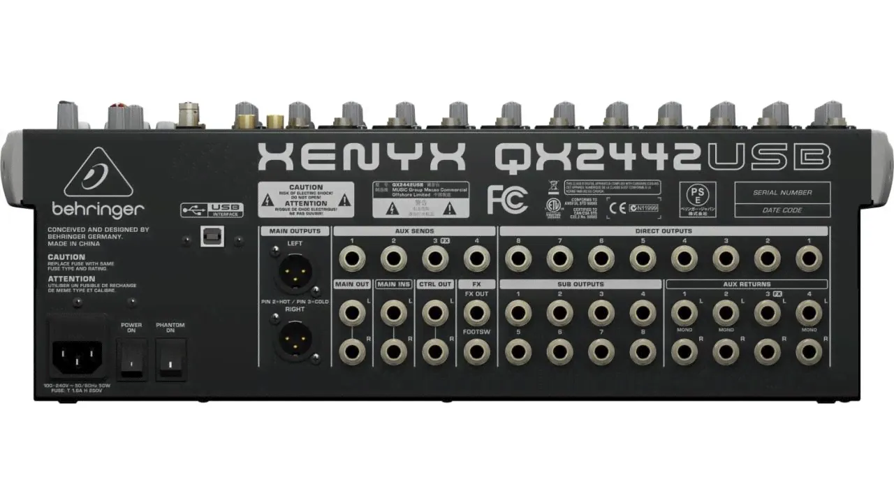 Behringer QX2442USB микшерный пульт-2