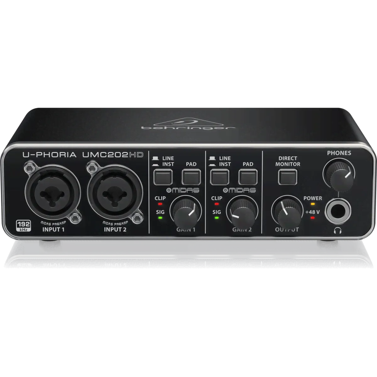 Behringer UMC202HD USB аудиоинтерфейс, 2x2-1