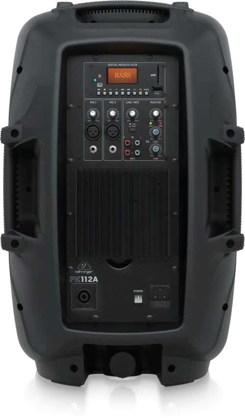 BEHRINGER PK112A - активная акустическая система, 2-х полосная, 600 Вт, 20 Гц - 20 кГц, 95 дБ, MP3, Bluetooth, USB, SD/MMC карты-3