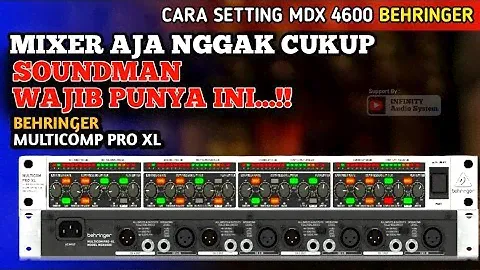 ⛔Cara Setting Multicomp Pro-XL Behringer MDX4600 ( Gate & Compressor )‼️