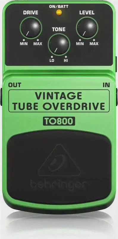 BEHRINGER VINTAGE TUBE OVERDRIVE TO800 гитарная педаль эмуляции лампового эффекта Overdrive