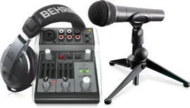 Звуковая карта BEHRINGER PODCASTUDIO 2 USB серебристый