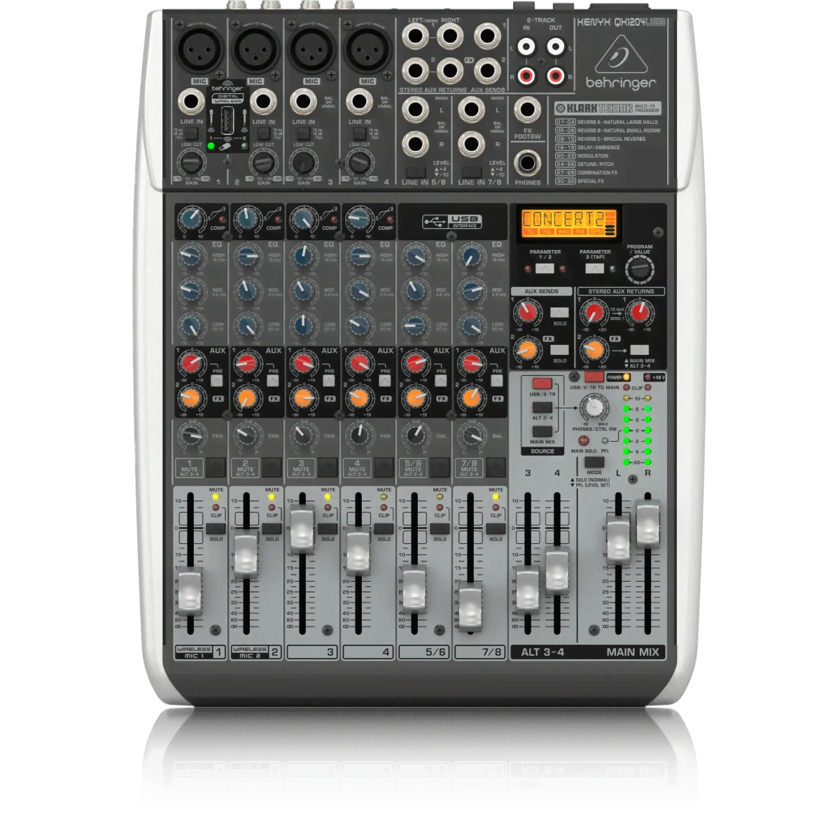 Behringer QX1204USB 8-канальный аналоговый микшер-0