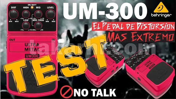 UM300: El Pedal de Distorsión METAL MÁS Extremo de Behringer (No Talk)