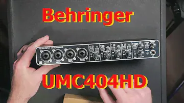 Behringer UMC404HD Распаковка и тренировка (часть 1)